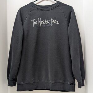 The North Face Graphic Injection Crew Sweatshirt in Black & Metallic Silver